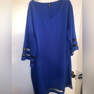 Dress with mesh insert